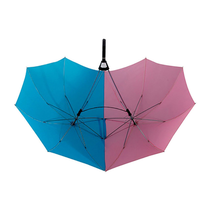 The New China Heart Shape Umbrella Double Shaft Rain Umbrella Love Rain Umbrella Wholesale