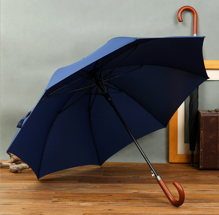 Top Quality  New design cheap orange umbrellas orange wood toothpicks wooden handle stick umbrella