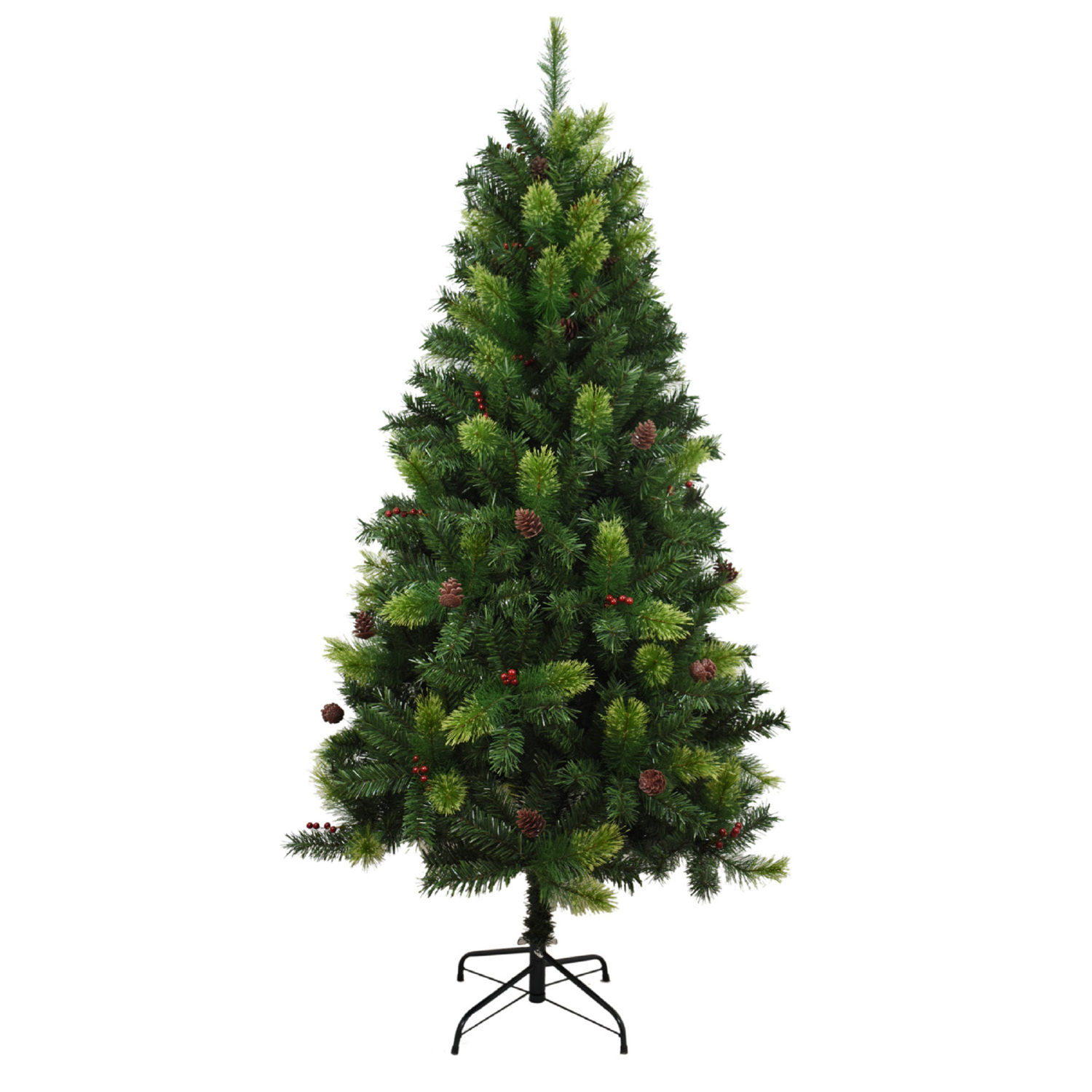 2023 7.5 Ft Xmas Tree Green 225cm PET PE Mixed New Made Tree Outdoor Artificial Christmas Tree