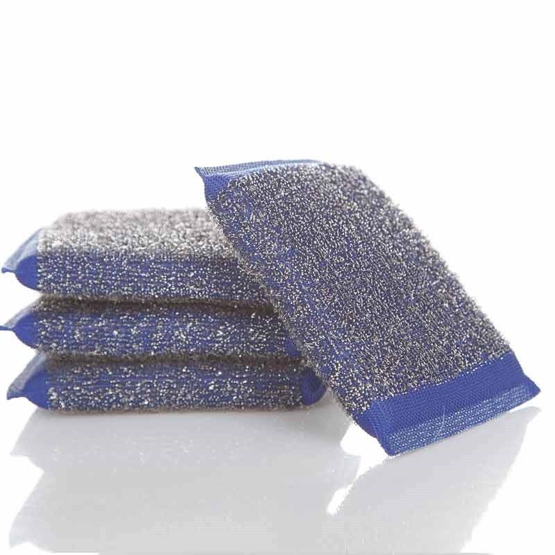 Cheap Price Factory Wholesale Kitchen Cleaning Nylon Stainless Steel Sponge Scrubber