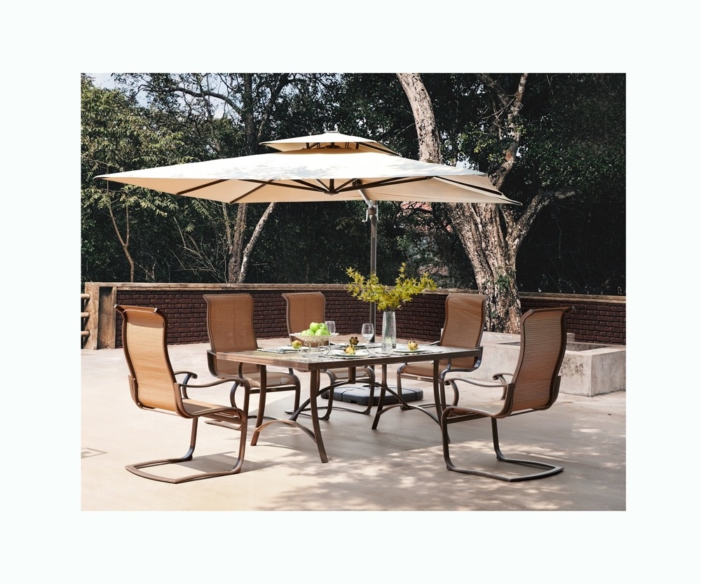 SILVERDALE I Outdoor dinning table set patio furniture aluminum outdoor furniture set bistro patio sets for hotel