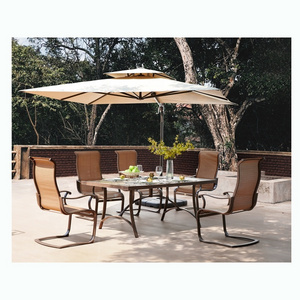 SILVERDALE I Outdoor dinning table set patio furniture aluminum outdoor furniture set bistro patio sets for hotel