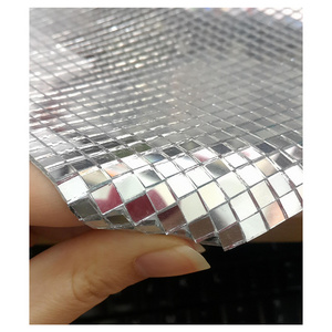 Foshan high quality mirror glass mosaic Self adhesive  mini mirror craft kit mirror mosaic tile