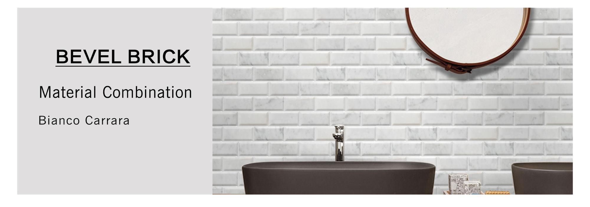 Foshan supply Hexagon mosaic 3d Waterjet mosaic Bathroom white Marble Mosaic Wall  Kitchen Backsplash