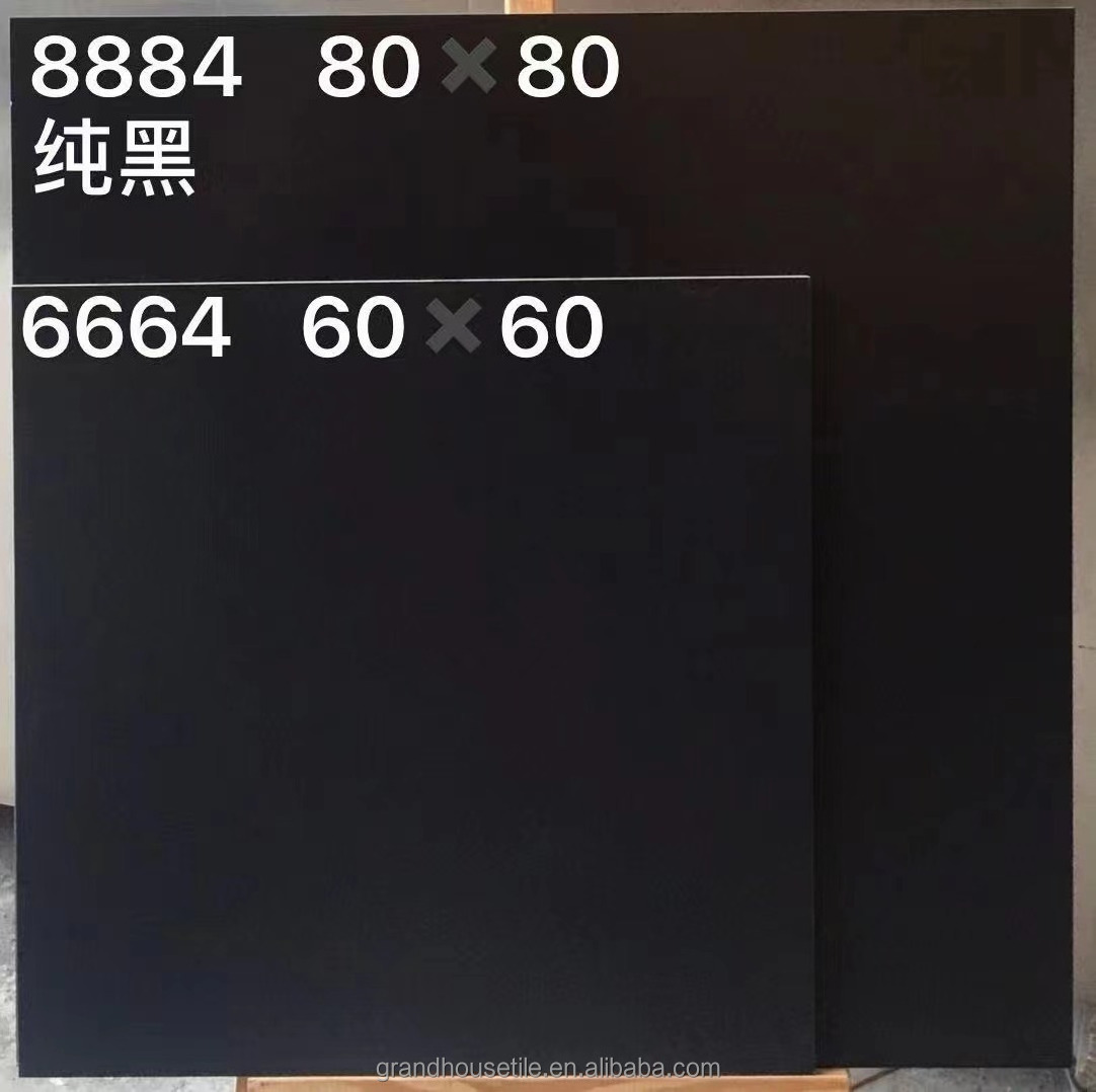 Foshan black and white floor porcelain tile white matt tile 600x600mm non-slip floor tiles for floor porcelanato