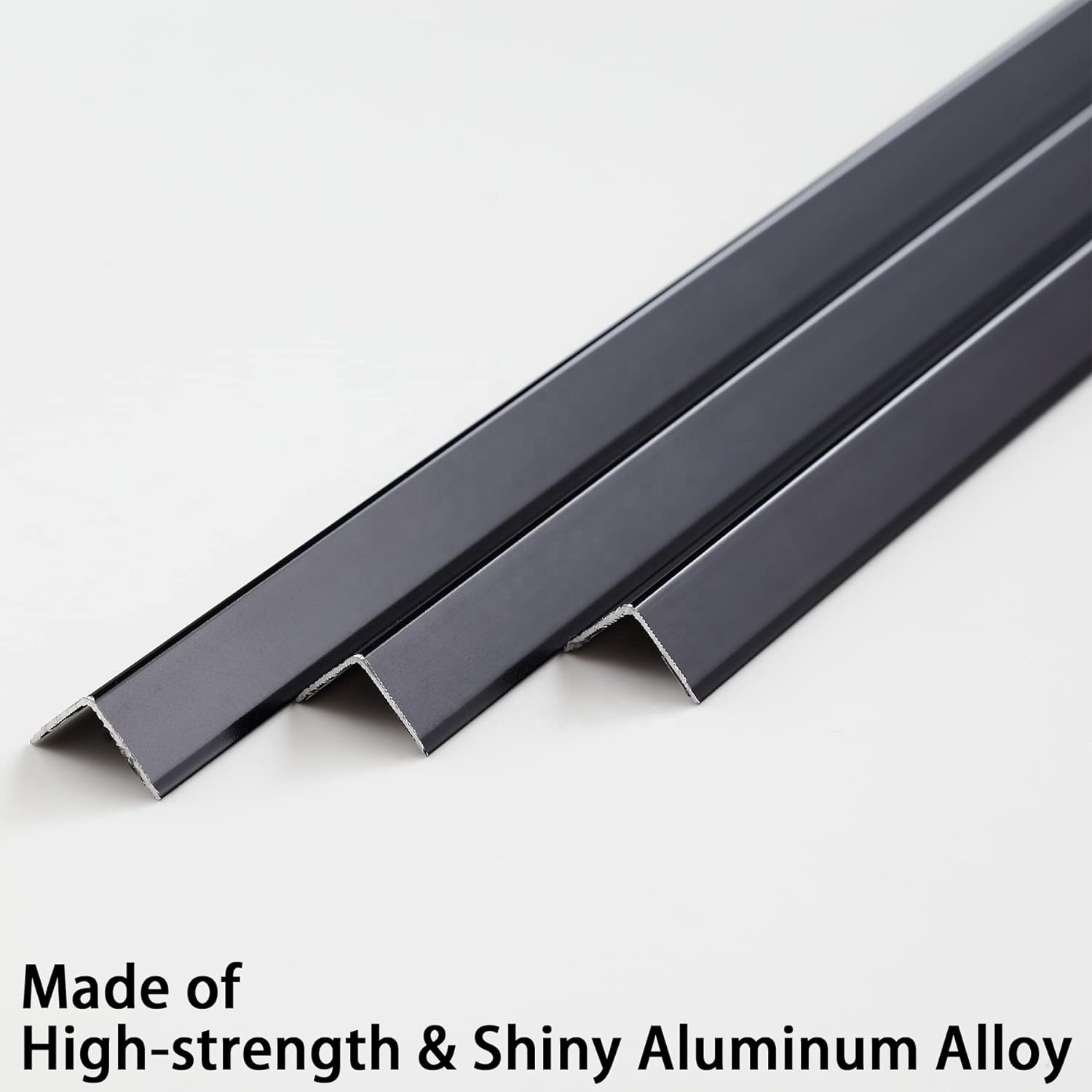 Aluminum Peel and Stick L Molding Corner Guards with Angle for Wall Door Frame Cabinet Baseboard Protection and Decoration