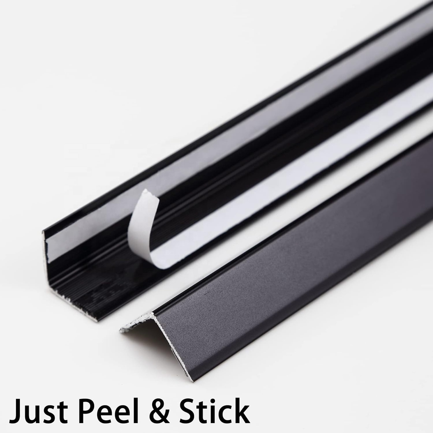 Aluminum Peel and Stick L Molding Corner Guards with Angle for Wall Door Frame Cabinet Baseboard Protection and Decoration