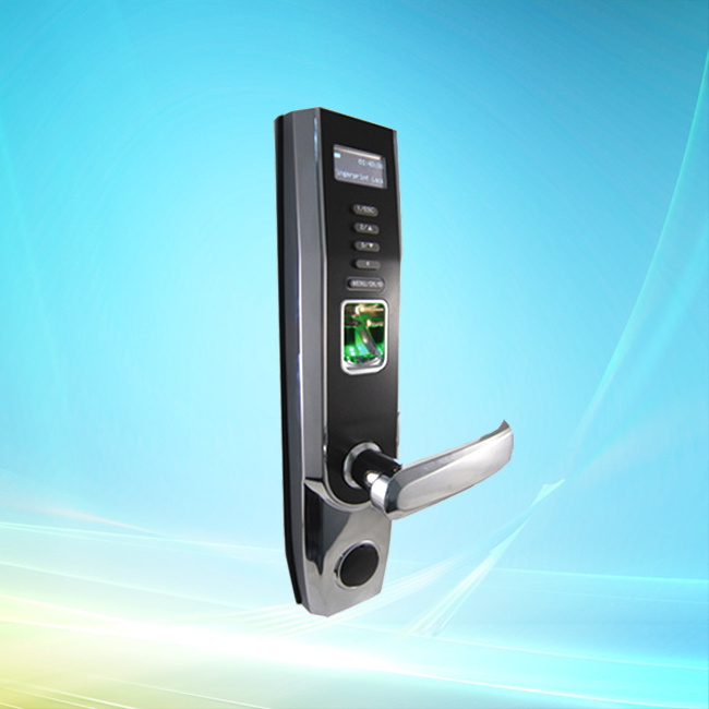 ( L5000 / MF )  13.56KHZ Card and Fingerprint door Lock with USB