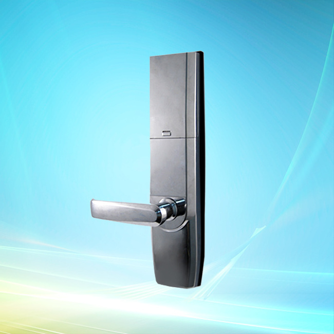 ( L5000 / MF )  13.56KHZ Card and Fingerprint door Lock with USB