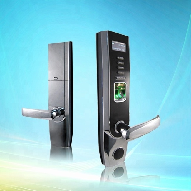 ( L5000 / MF )  13.56KHZ Card and Fingerprint door Lock with USB