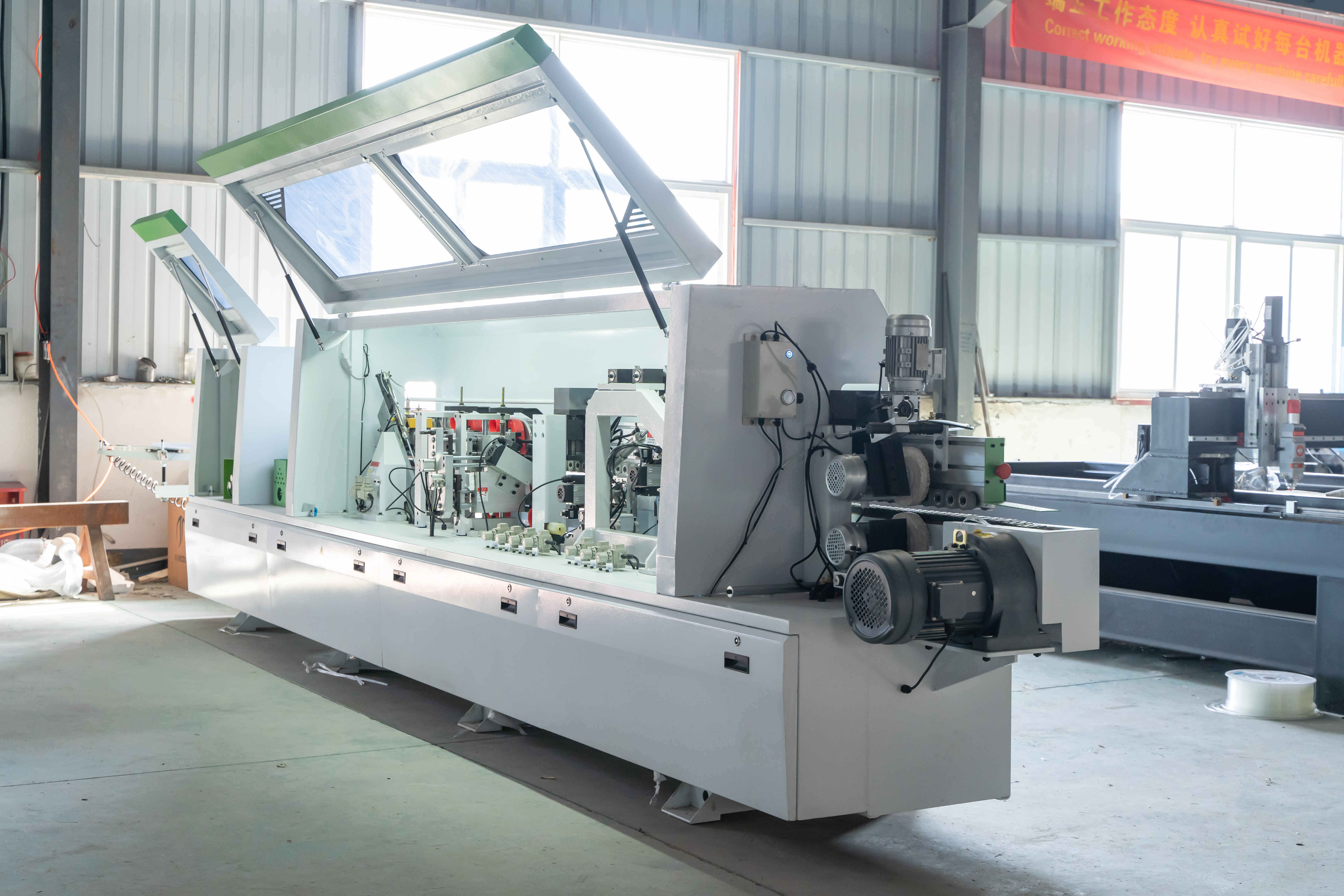 End Cutting and Fine Trim Automatic PVC and Acrylic Board Edge Banding Machine PVC Sealing Machine for MDF with Good Price