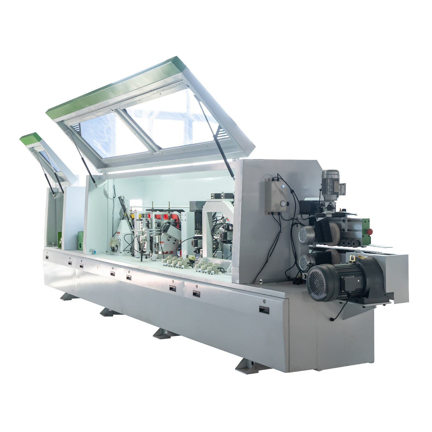 End Cutting and Fine Trim Automatic PVC and Acrylic Board Edge Banding Machine PVC Sealing Machine for MDF with Good Price