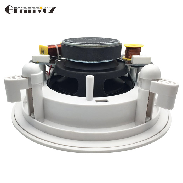 passive 2-way 5/6/8inch  rimless Hi FI ABS ceiling speaker  with crossver pa system ceiling hanging speaker