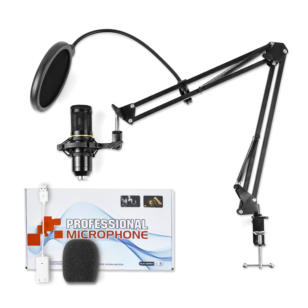 Recording Gaming shock mount Usb Home podcast music Studio equipment arm Condenser Microphone set