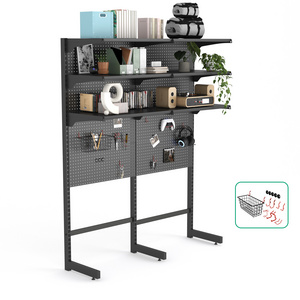 Living room DIY storage shelf iron metal floor type steady display rack shelves multifunction shelving units for home use