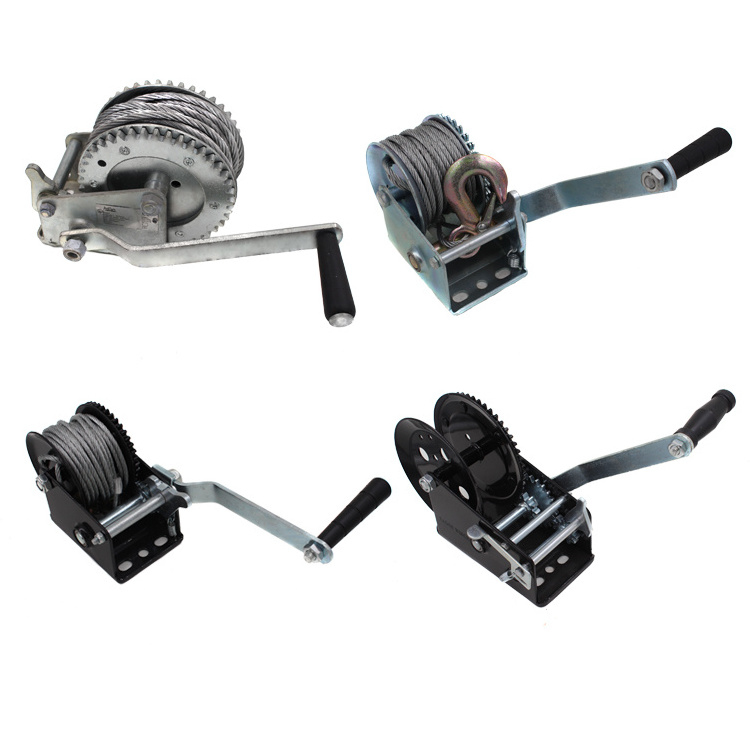 KC rotary manual operated boat winch hand winches