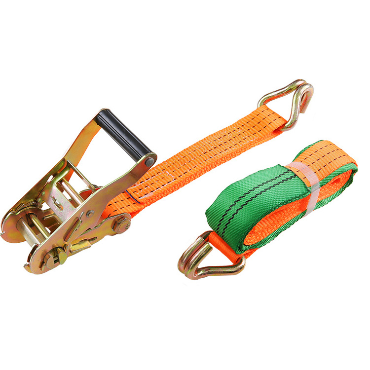 Factory Price 100% Polyester 50mm 3000kg Cargo Belt Dj Hook Ratcheting Release Plastic Band Ratchet Buckle With Strap