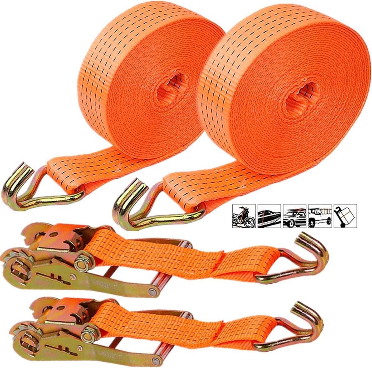 Factory Price 100% Polyester 50mm 3000kg Cargo Belt Dj Hook Ratcheting Release Plastic Band Ratchet Buckle With Strap