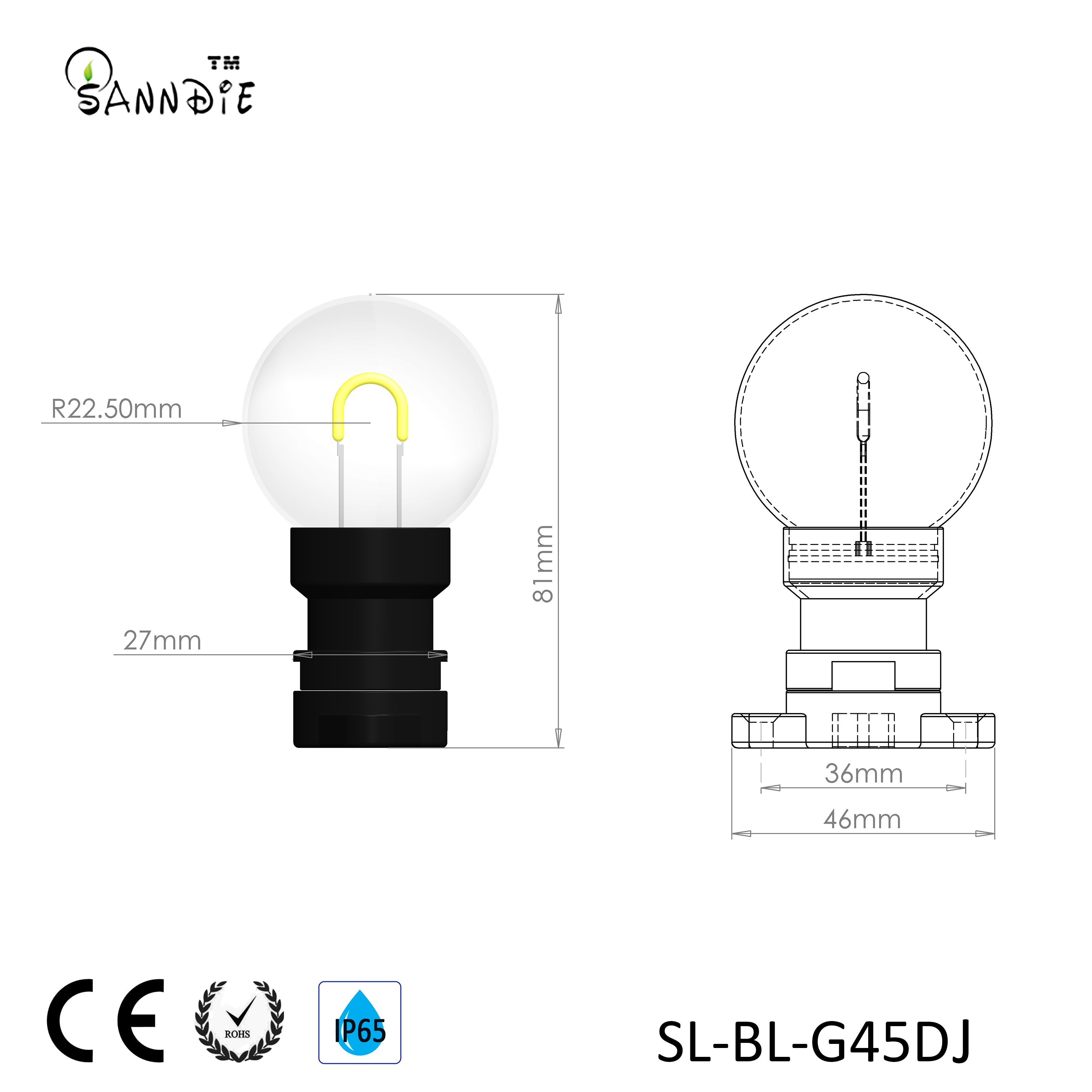 LED Chain light assembled light bulb christmas LED festoon belt lights  LED  bulbs   IP65 led bulbs