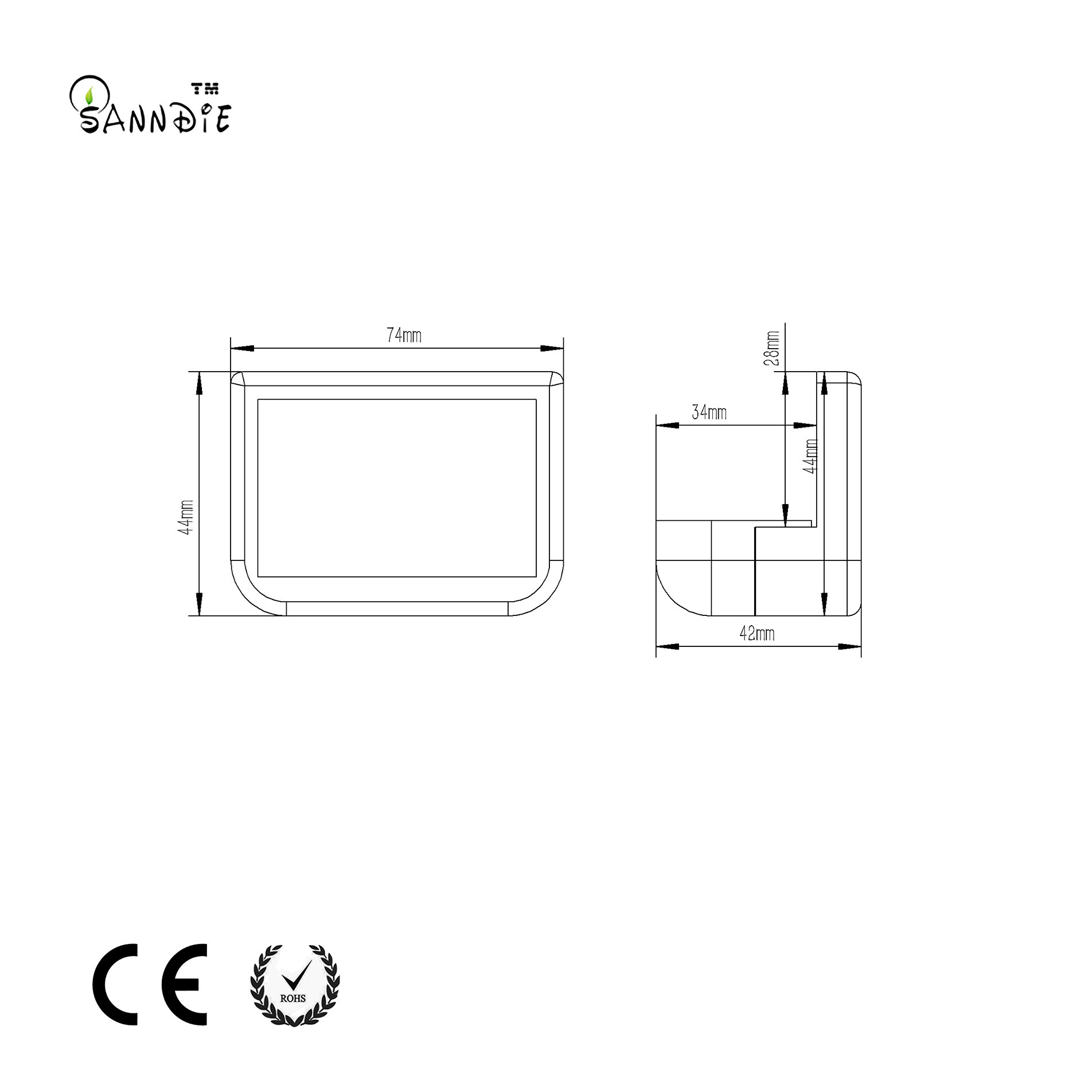 Solar fence lights outdoor Waterproof Ip65 Led Solar Fence Lamp For Steps,Fence,Desk,Railing And Stairs