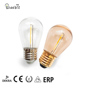 S14 led filament bulb decorative 24v110v 240v custom filament bulb S14 plastic festoon bulb filament for outerdoor string light