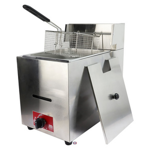 Fast Shipping Commercial LPG Gas Deep Pressure Fryer Kitchen Equipment Making Machine Gas Fryer