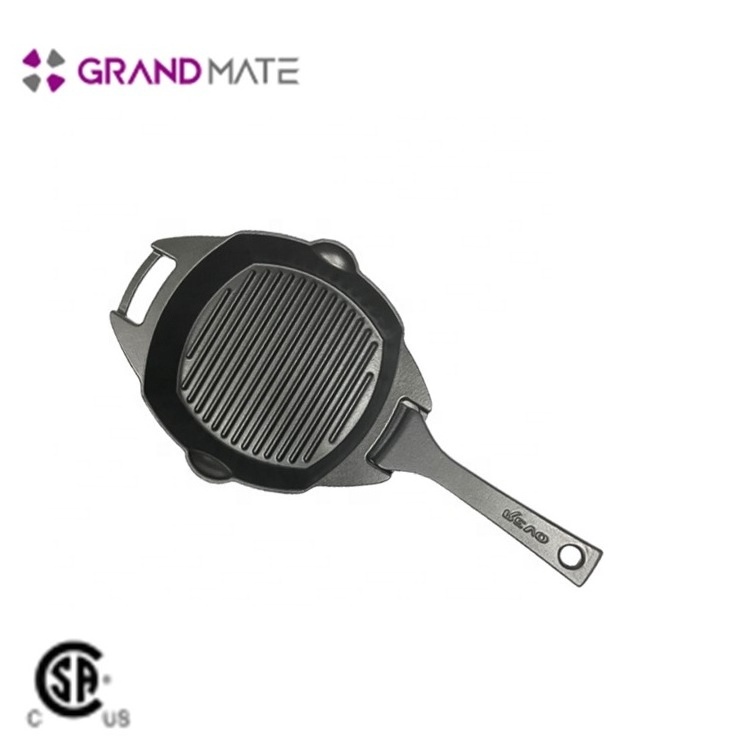 GK05 Non stick large enamel square Cast Iron griddle pan