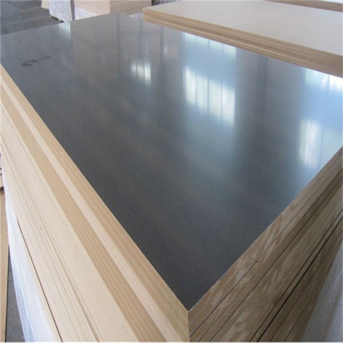 Melamine or PVC  black laminated mdf board