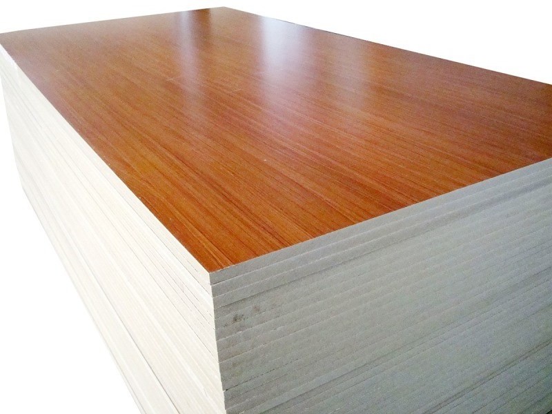 factory price white fiberboard laminated / melamine faced MDF sheet