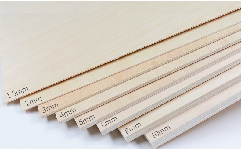 3mm Factory Wholesale Price Basswood board for Laser Engraving Die Board Poplar Craft Laser Cut Plywood