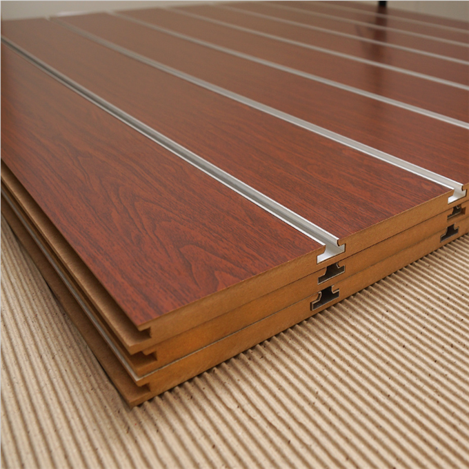 Display use slotted mdf board / slat wall panel/ slot board