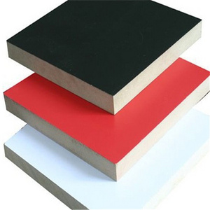 Melamine or PVC  black laminated mdf board