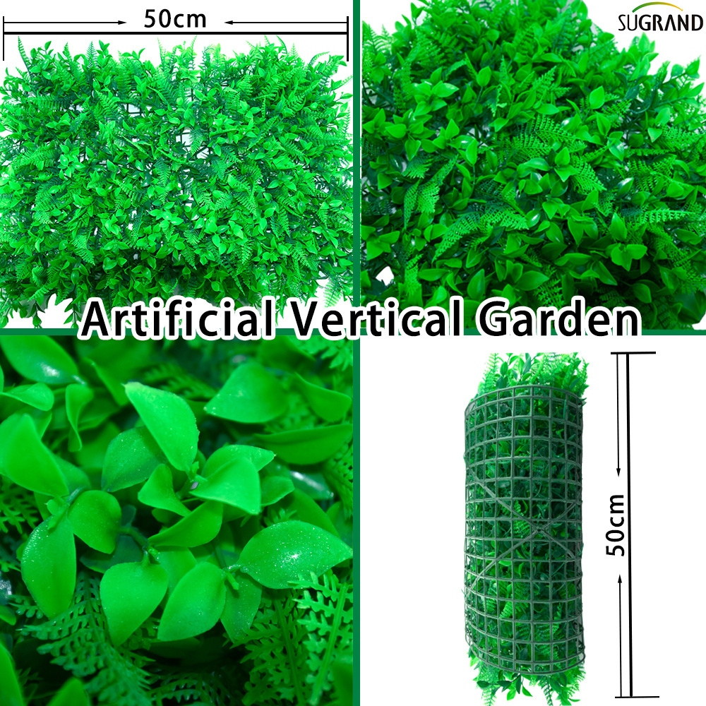 Good quality factory directly 180 cm 220 cm 260 cm artificial grass wall panels leaves artificial wall grass on wall design