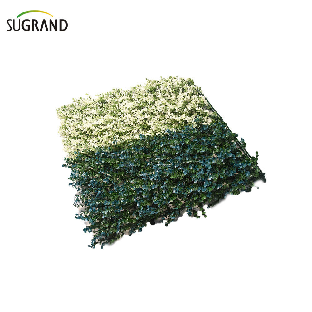 Factory directly  selling artificial grass design on wall artificial leaves fence for garden