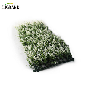 Factory directly  selling artificial grass design on wall artificial leaves fence for garden