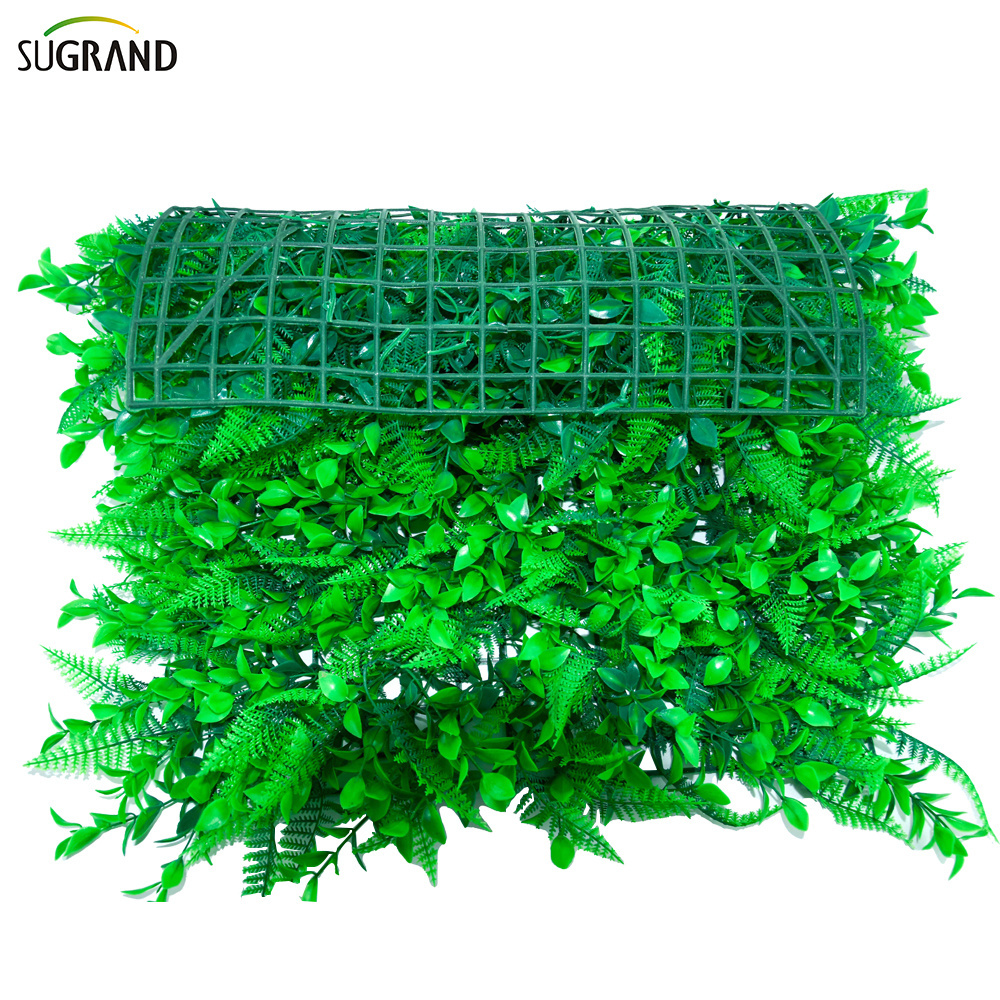 Factory made grass fence panels artificial leaves with stem artificial pine leaves in Garden seedlings Courtyard