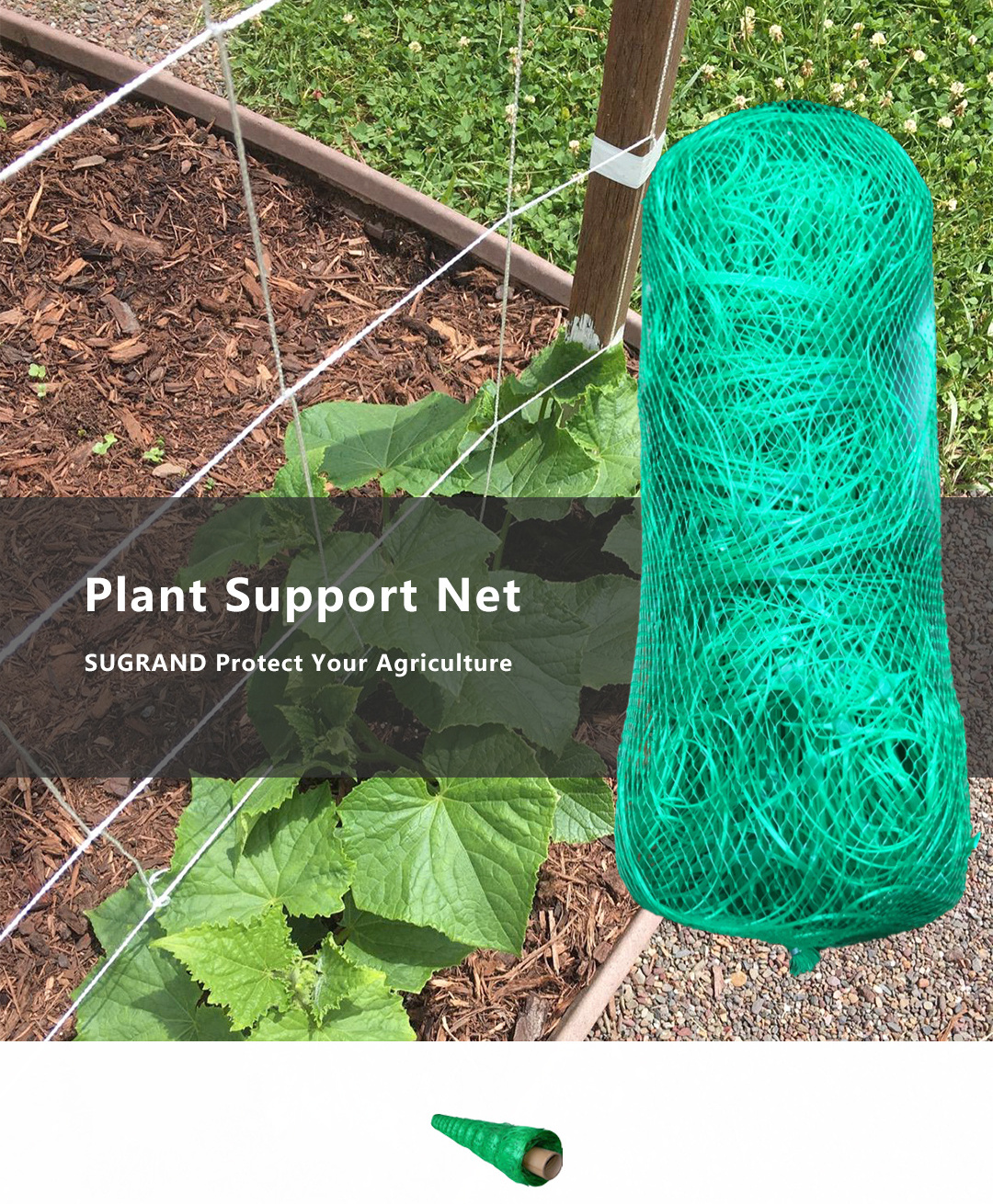 Trellis Net PP Climbing Plants Supporting Net, Cucumber Net