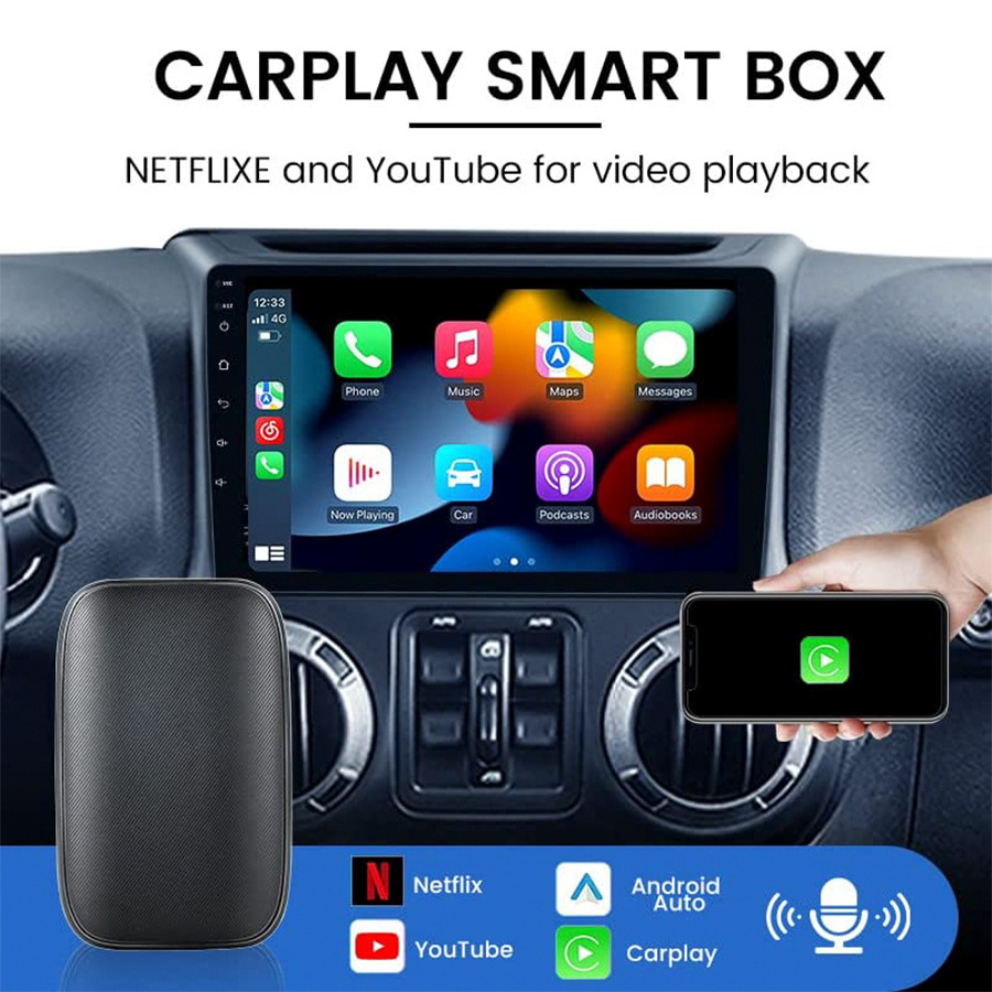 GRANDnavi Mini CarPlay Dongle For Wired Factory CarPlay Android AI Box Android Wireless Android Auto