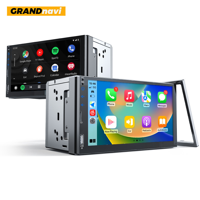 Grandnavi 7 Inch Car Stereo Double Din Fm Audio Mp5 Player 2din Autoradio 7 Inch Car Radio Player Car Dvd Player Universal