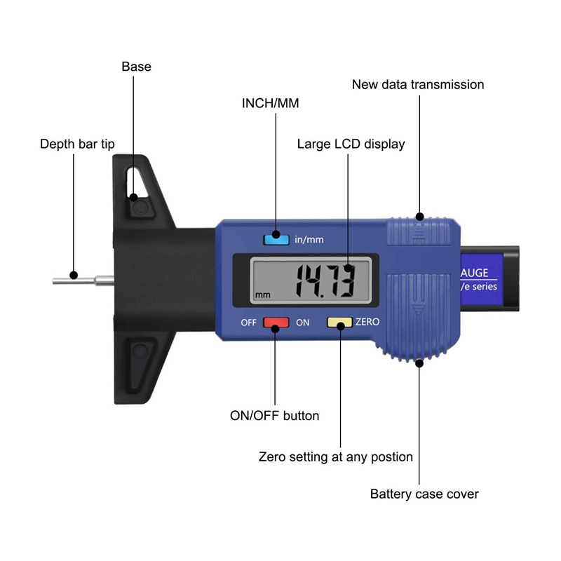 Quality Assurance Best Miniature 1 Inch Thread Gauges Tyre Pressure Monitor