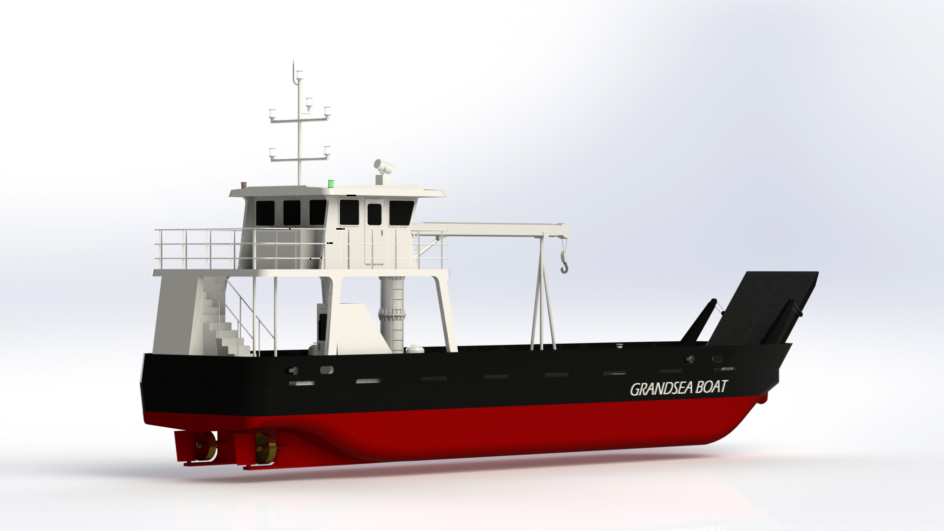 Grandsea 80ft small oil tanker work oil barge for sale