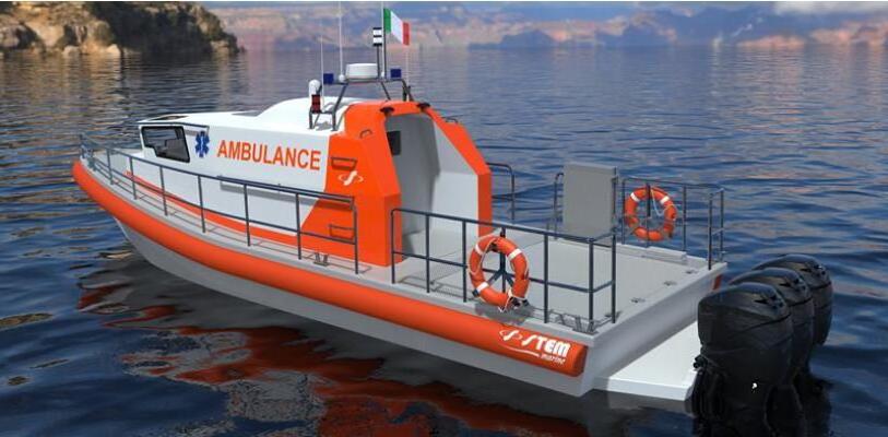 38ft Aluminum Rescue and Ambulance Boat For Sale