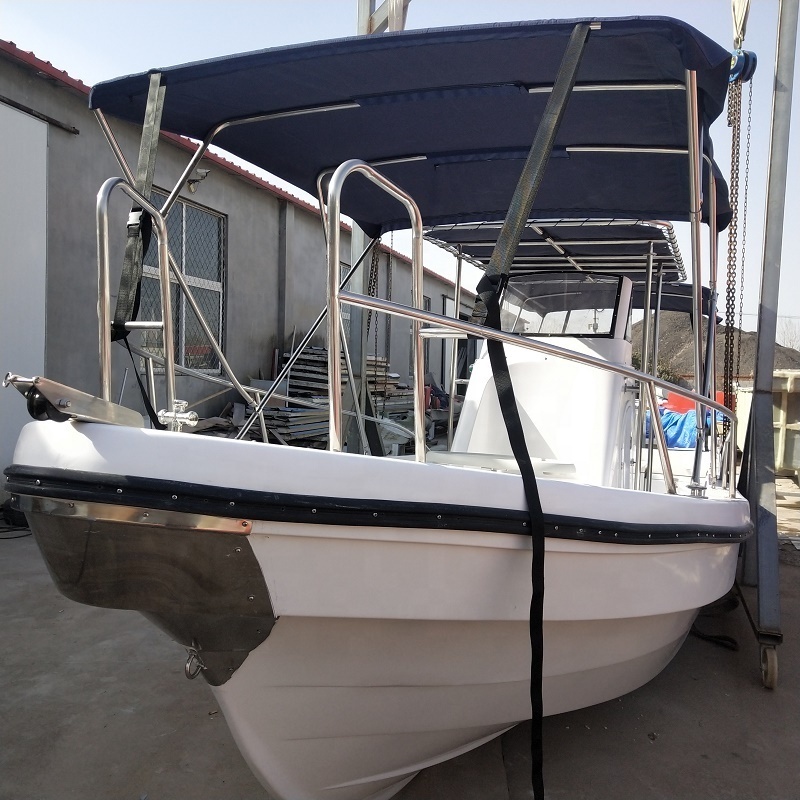 26ft Fiberglass Panga Fishing Canopy boat for sale