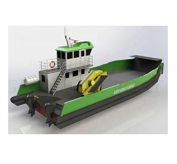 Grandsea 18m Aluminum Small Work Barge Boat for sale