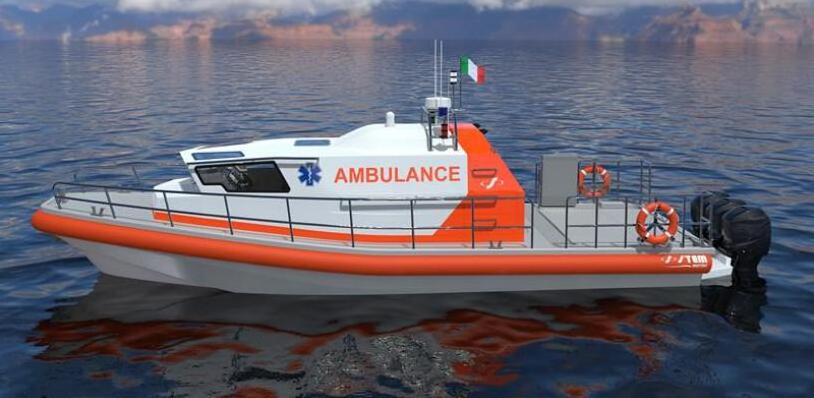 Grandsea Aluminum 40ft/12.15m Coast Guard Ambulance Self Righting Boat for sale