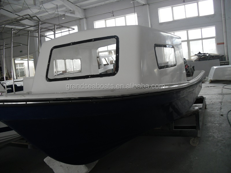 Grandsea 7m/23ft Fiberglass Panga fishing boat with canopy cabin