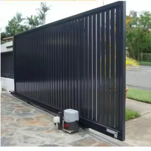 High Quality Automatic Driveway Swing Gates Fence Aluminium Garden Front Entrance Aluminum Gate