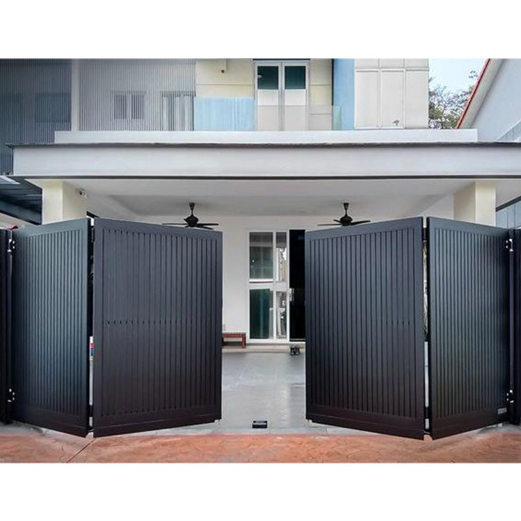 High Quality Automatic Driveway Swing Gates Fence Aluminium Garden Front Entrance Aluminum Gate