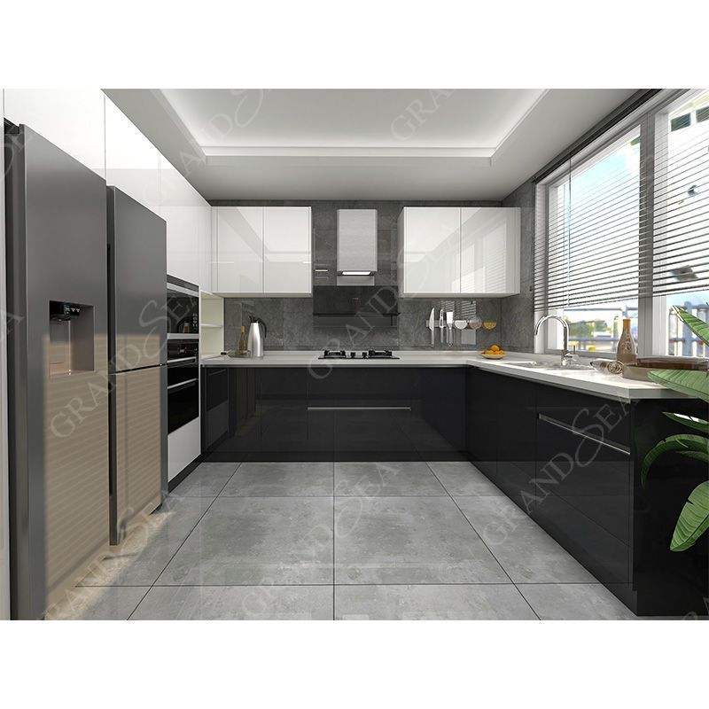 China Simple Design European Style High Gloss Lacquer Kitchen Cabinets