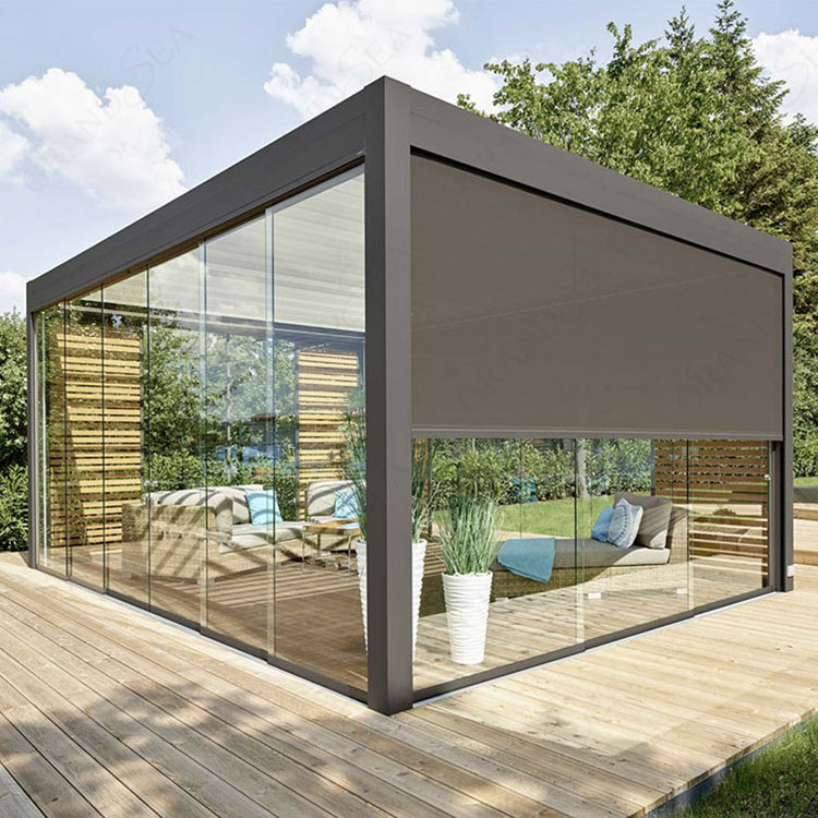 Pergola a Feritoia De Madera Para Jardin Aluminum Pergola With Sliding Glass Pergola Louver Roof